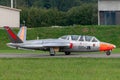 Former French Air Force Armee De LÃ¢â¬â¢Air Fouga CM-170R Magister jet trainer aircraft F-AZPZ